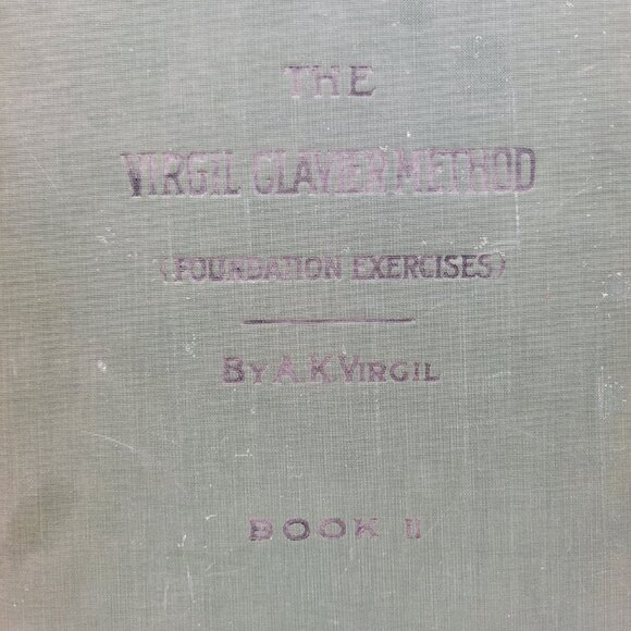 Virgil Clavier Method Book 2 Antique 1906 Hardcover Foundation Exercises Piano - Picture 2 of 16